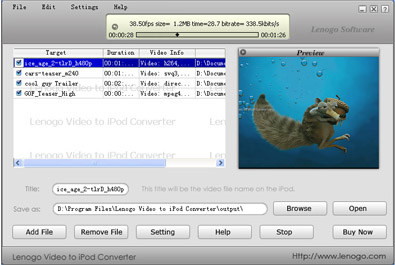 Lenogo iPod to PC Transfer Build 06 screenshot